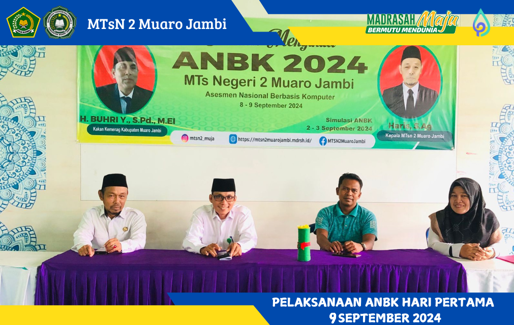 Pengawas Madrasah Lakukan Monev Pelaksanaan ANBK di MTsN 2 Muaro Jambi