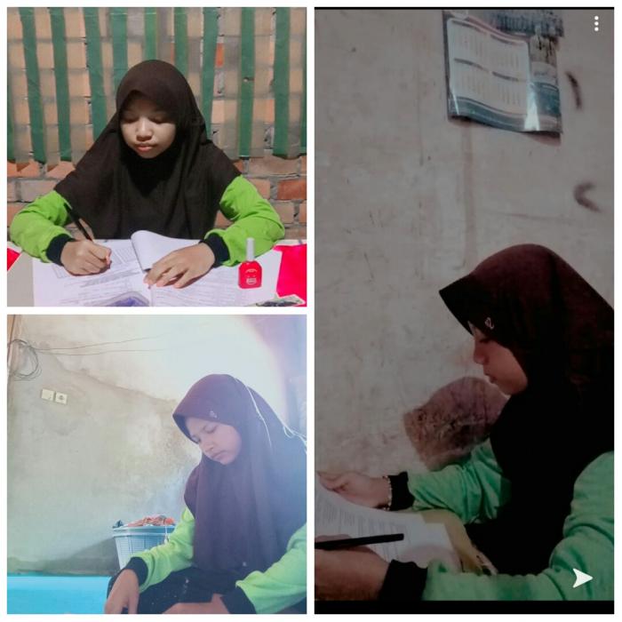 SUASANA UJIAN SEMESTER GANJIL SECARA LURING MTsN 2 MUARO JAMBI