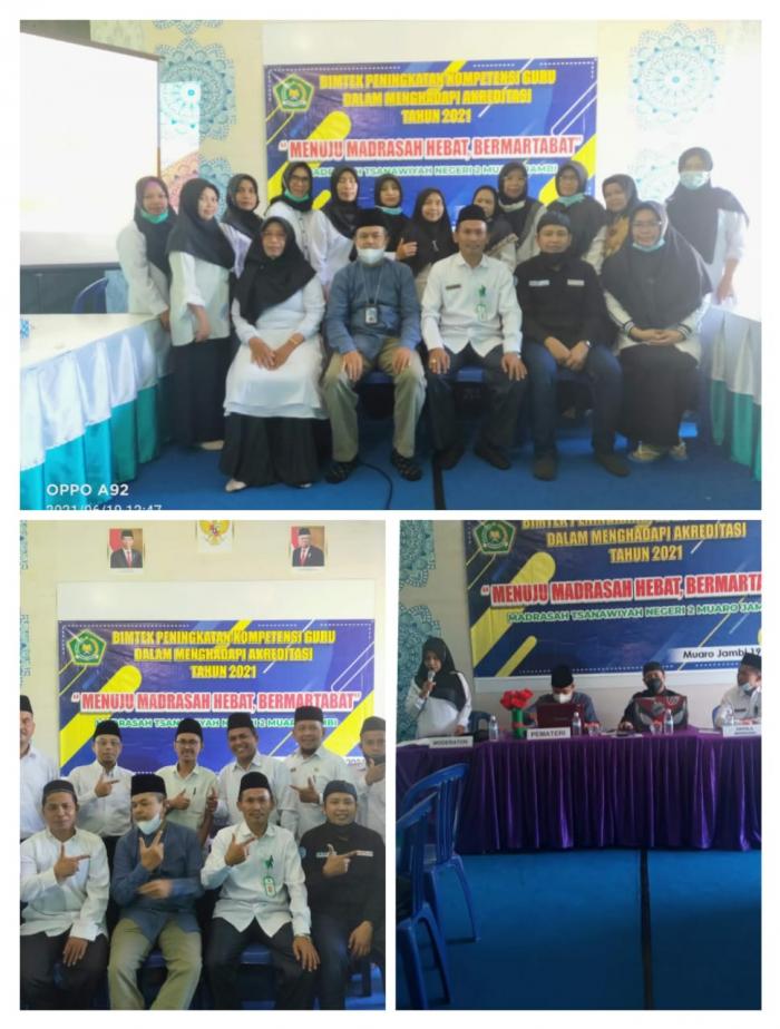 MTsN 2 Muaro Jambi Gelar Bimtek Akreditasi Madrasah Tahun 2021