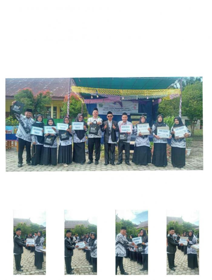 MTsN 2 Muaro Jambi Gelar Upacara Peringatan Hari Guru Nasional  Ke 76 Tahun 2021