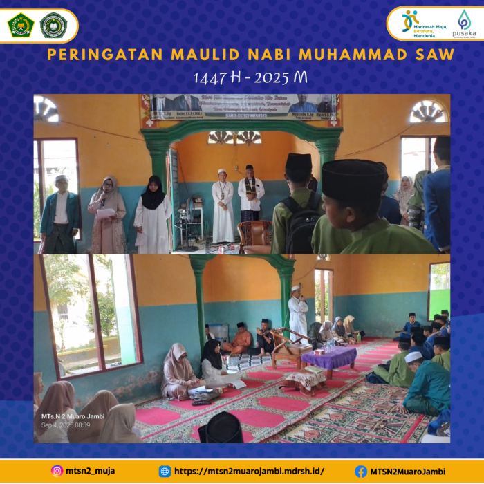 MTsN 2 Muaro Jambi Gelar Peringatan Maulid Nabi Muhammad SAW 1447 H