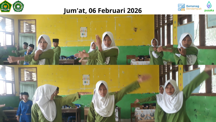 Senam Anak Indonesia Hebat Perkuat Kegiatan Kookurikuler di MTsN 2 Muaro Jambi