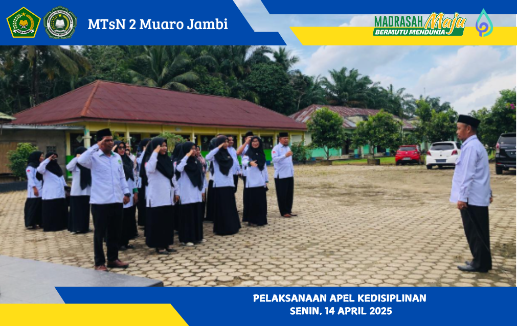 MTsN 2 Muaro Jambi Gelar Apel Kedisiplinan Pegawai