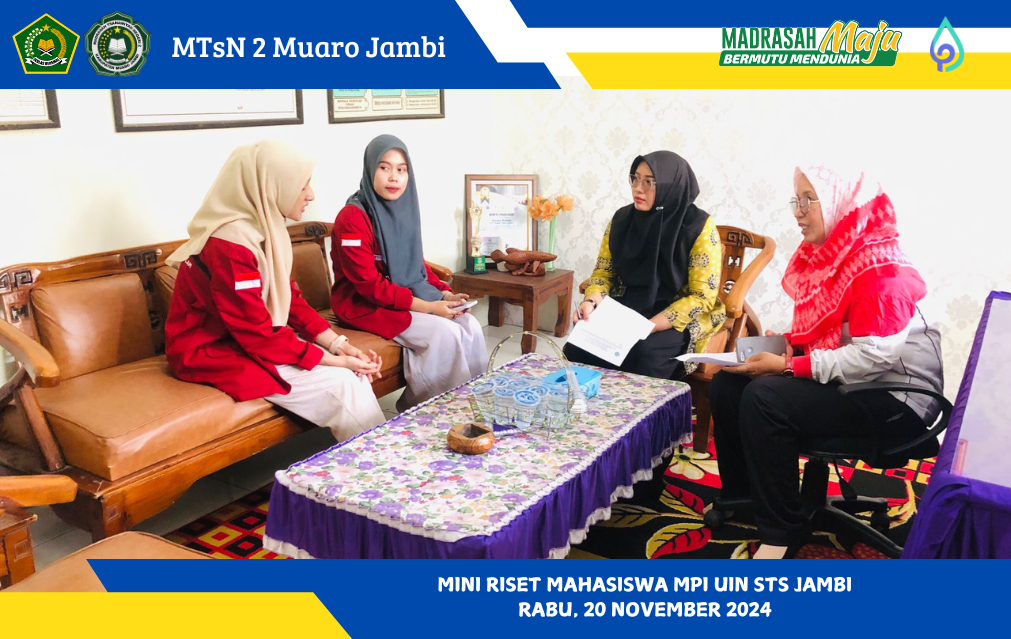 Mahasiswa UIN STS Jambi Lakukan Mini Riset di MTsN 2 Muaro Jambi