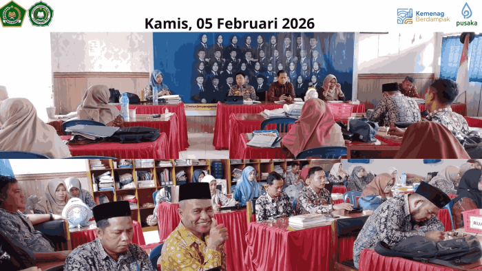 Rapat Dewan Guru MTsN 2 Muaro Jambi Bahas Perpisahan, PMBM, dan Panitia Ujian Madrasah