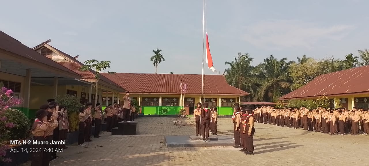 Peringatan Hari Pramuka di MTs Negeri 2 Muaro Jambi, Semangat Kepramukaan Menggelora