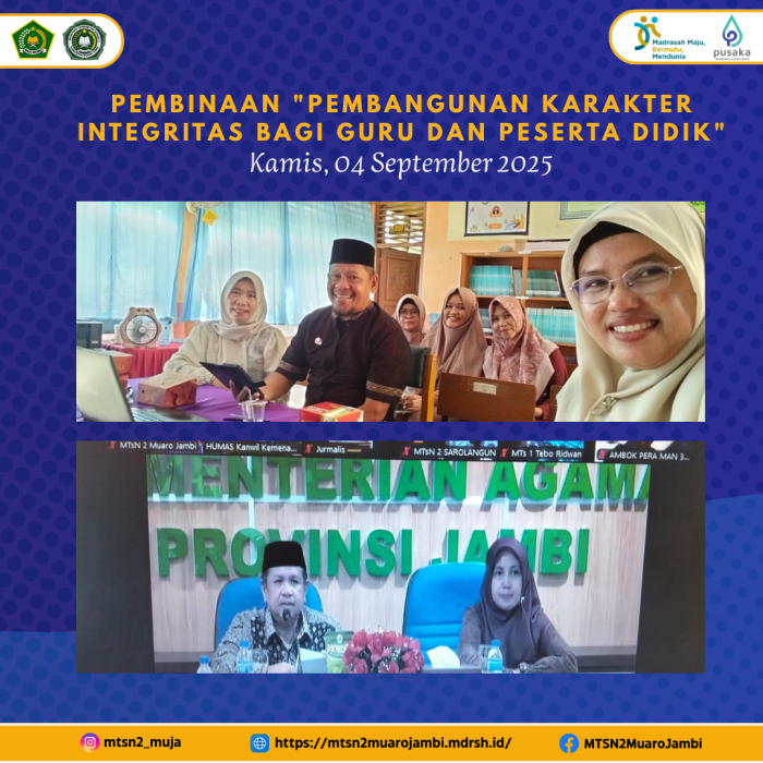 Guru MTsN 2 Muaro Jambi Ikuti Pembinaan 