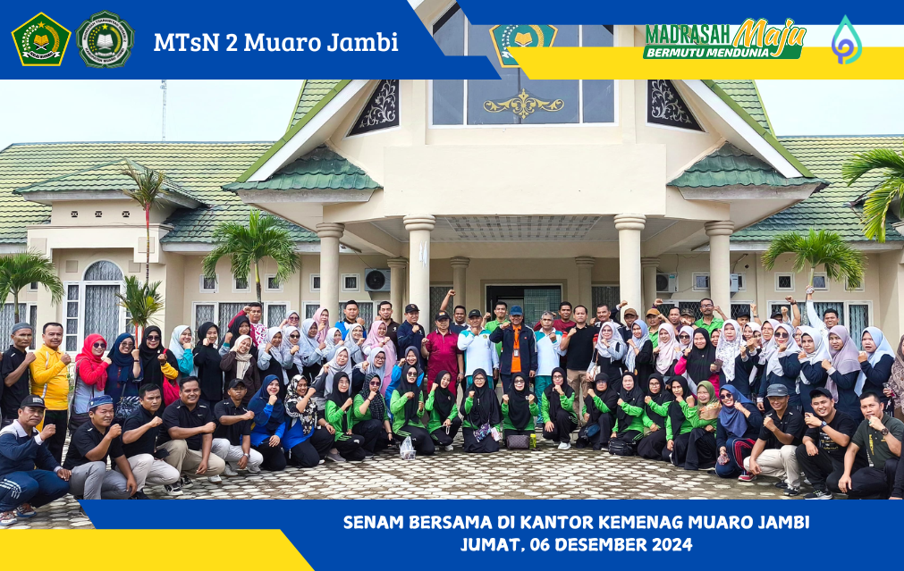 Guru dari Tiga Madrasah di Muaro Jambi Ikuti Senam Pagi Bersama di Lapangan Kantor Kemenag