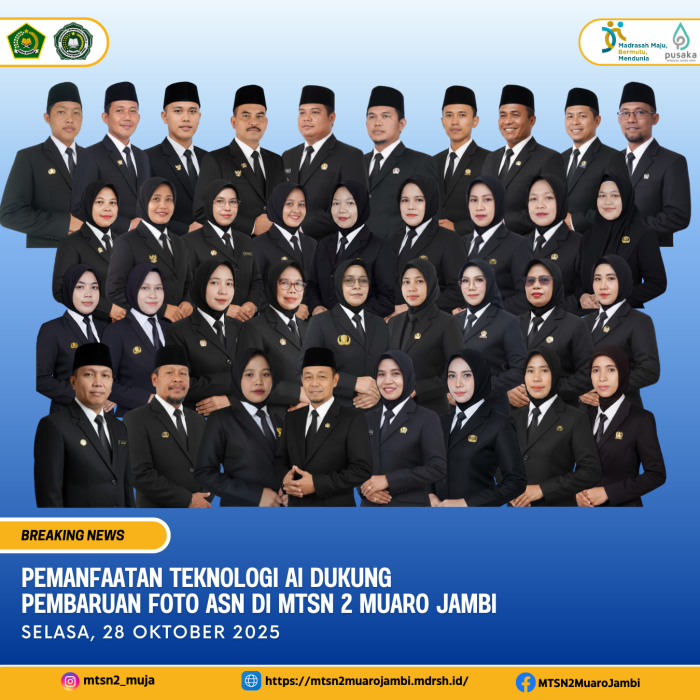 Pemanfaatan Teknologi AI Dukung Pembaruan Foto ASN di MTsN 2 Muaro Jambi