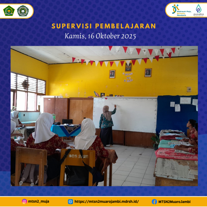 Pelaksanaan Supervisi Pembelajaran IPS di MTsN 2 Muaro Jambi