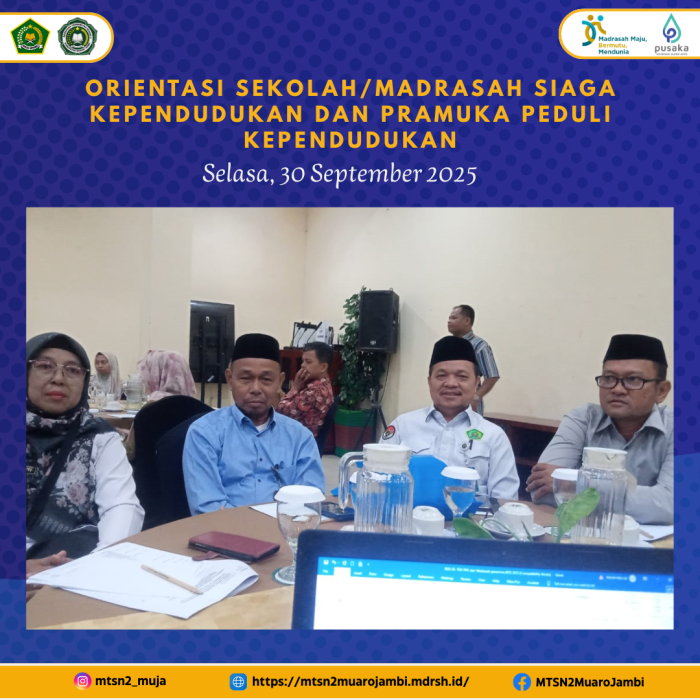 Orientasi Sekolah/Madrasah Siaga Kependudukan dan Pramuka Peduli Kependudukan