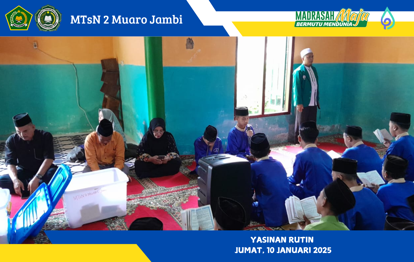 Pelaksanaan Yasinan Rutin Awal Tahun di MTsN 2 Muaro Jambi