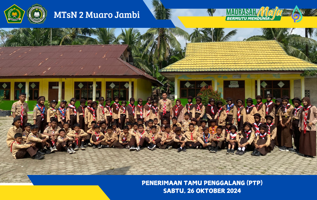 Penerimaan Tamu Penggalang di MTs Negeri 2 Muaro Jambi Berjalan Lancar