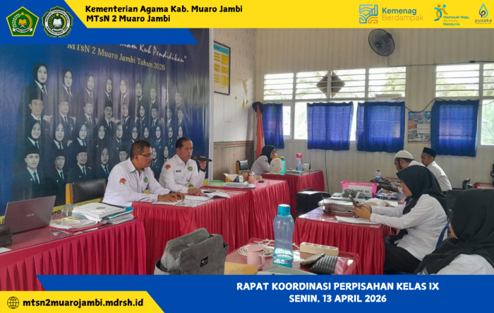 Rapat Koordinasi Persiapan Perpisahan Siswa Kelas IX Rapat Koordinasi Persiapan Perpisahan Siswa Kelas IX