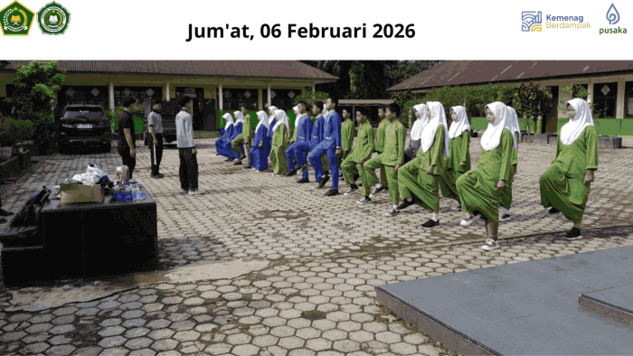 Latihan Paskibraka Perkuat Disiplin dan Nasionalisme Murid MTsN 2 Muaro Jambi