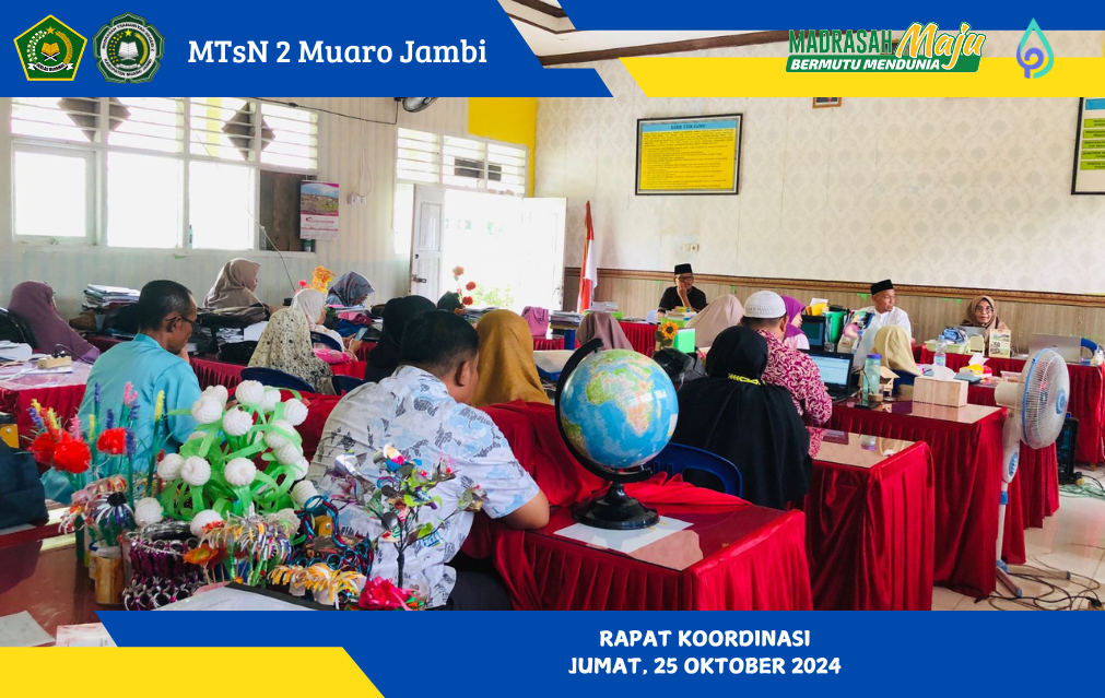 Rapat Koordinasi Persiapan Hari Guru dan Pagelaran Proyek P5-PPRA di MTsN 2 Muaro Jambi