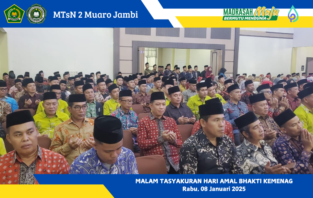 Kepala MTsN 2 Muaro Jambi Hadiri Malam Tasyakuran HAB Kemenag Ke-79 di Asrama Haji Jambi