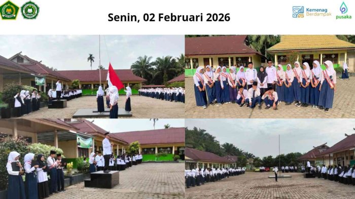 Upacara Bendera Berlangsung Khidmat, Pembina Upacara Ajak Doa Bersama untuk Peserta Didik yang Tertimpa Musibah