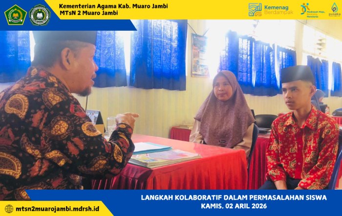 Langkah Kolaboratif MTsN 2 Muaro Jambi dalam Penyelesaian Masalah Siswa