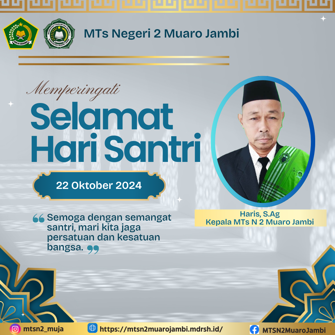 Pelaksanaan Hari Santri Tahun 2024 di Pondok Pesantren Jauharul Falah, Dihadiri Seluruh Kepala Madrasah di Kabupaten Muaro Jambi