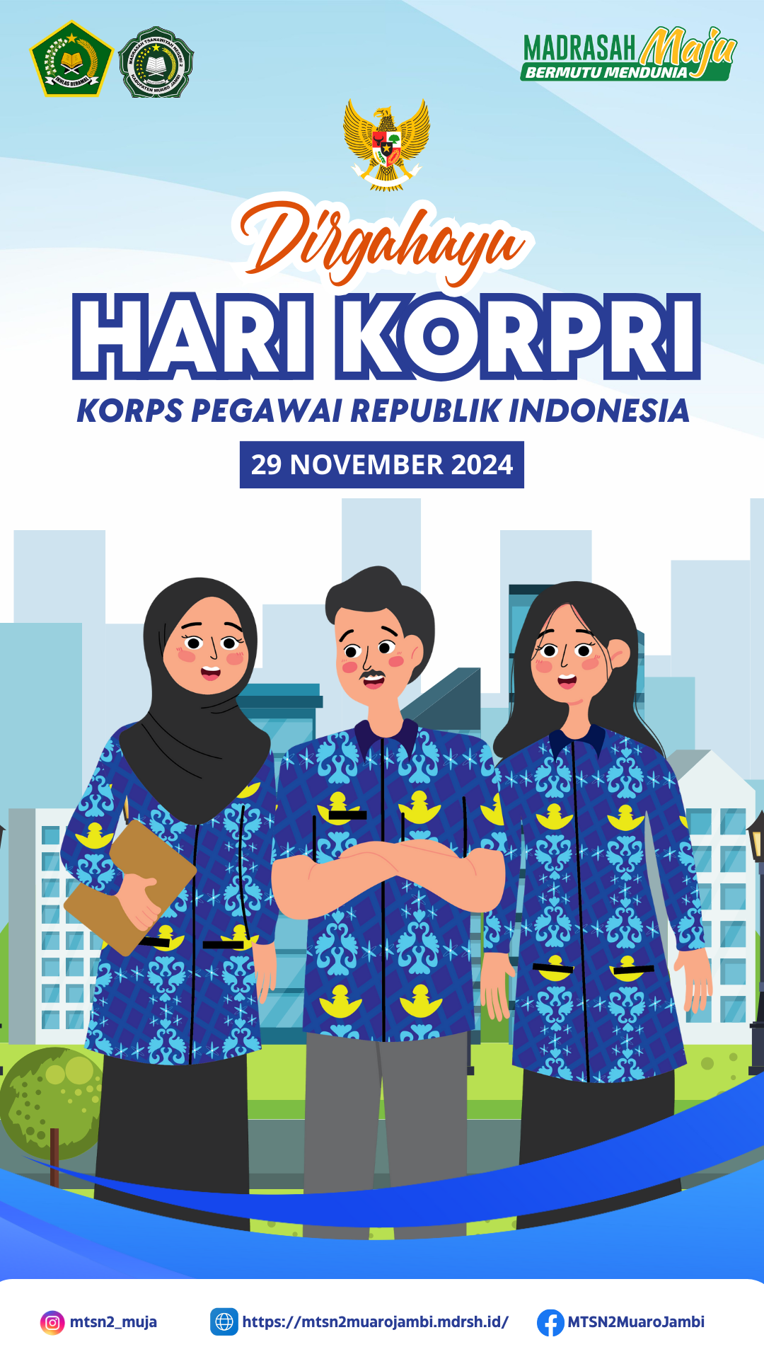 MTsN 2 Muaro Jambi Peringati Hari KORPRI 29 November 2024: Tingkatkan Dedikasi dan Pelayanan