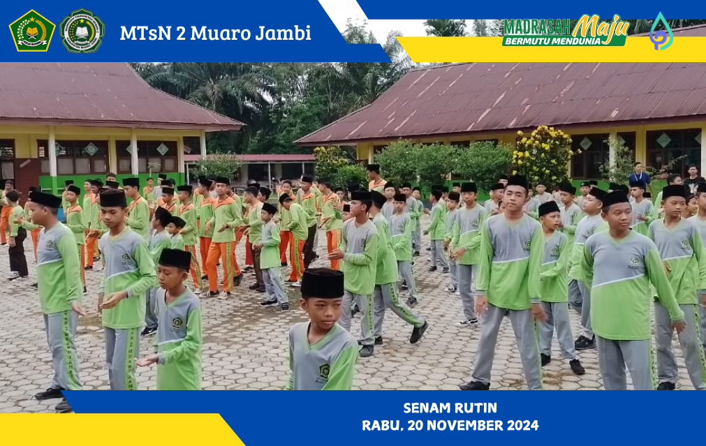 Senam Pagi Tingkatkan Semangat Siswa MTsN 2 Muaro Jambi